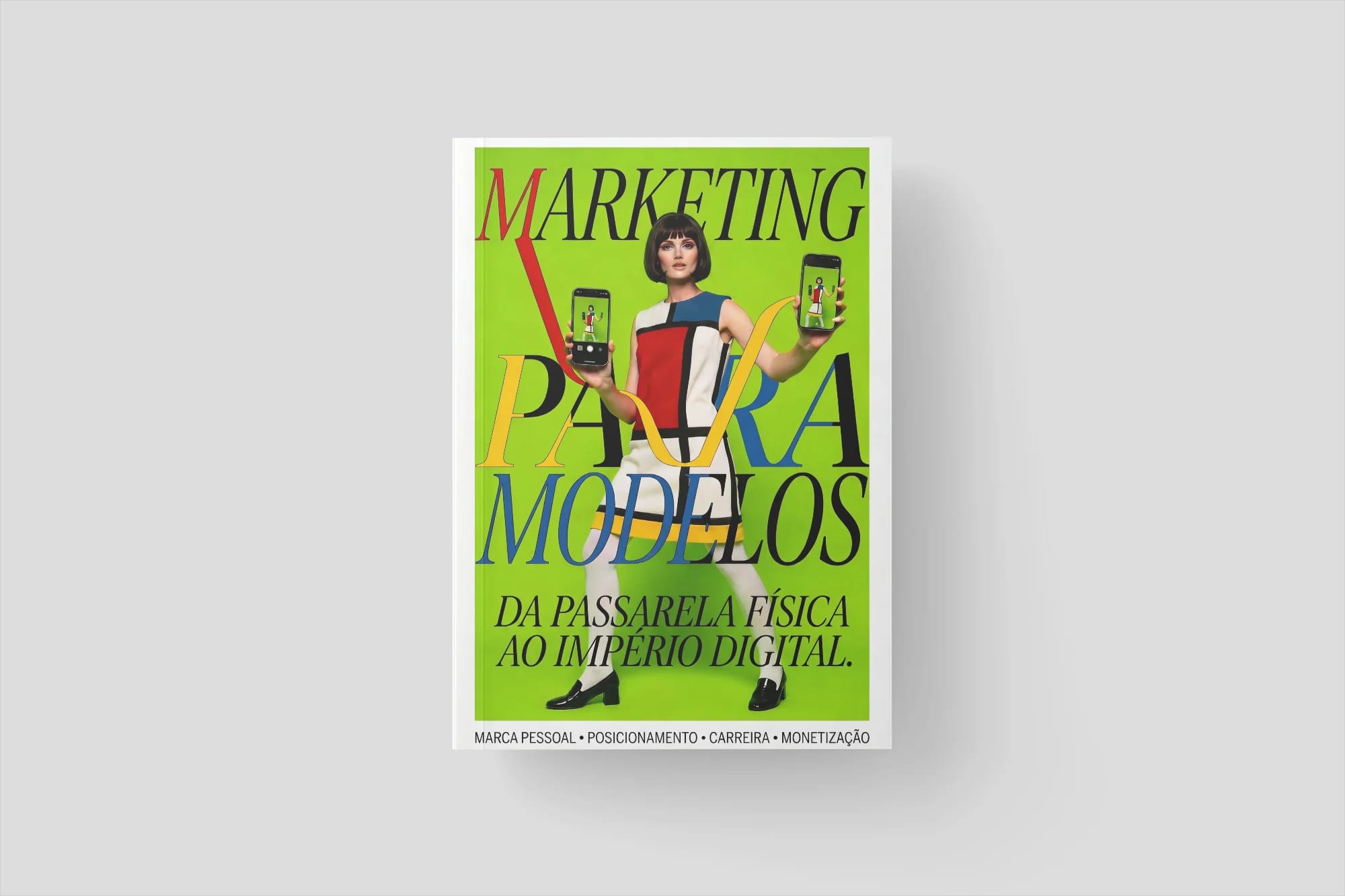 Capa frontal · Marketing para Modelos · da passarela física ao império digital