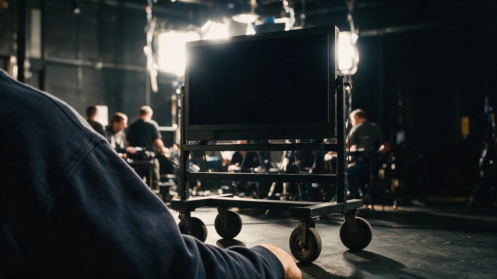 Diretor de imagem conduzindo set de produção de moda na House Mazzutti em São Paulo