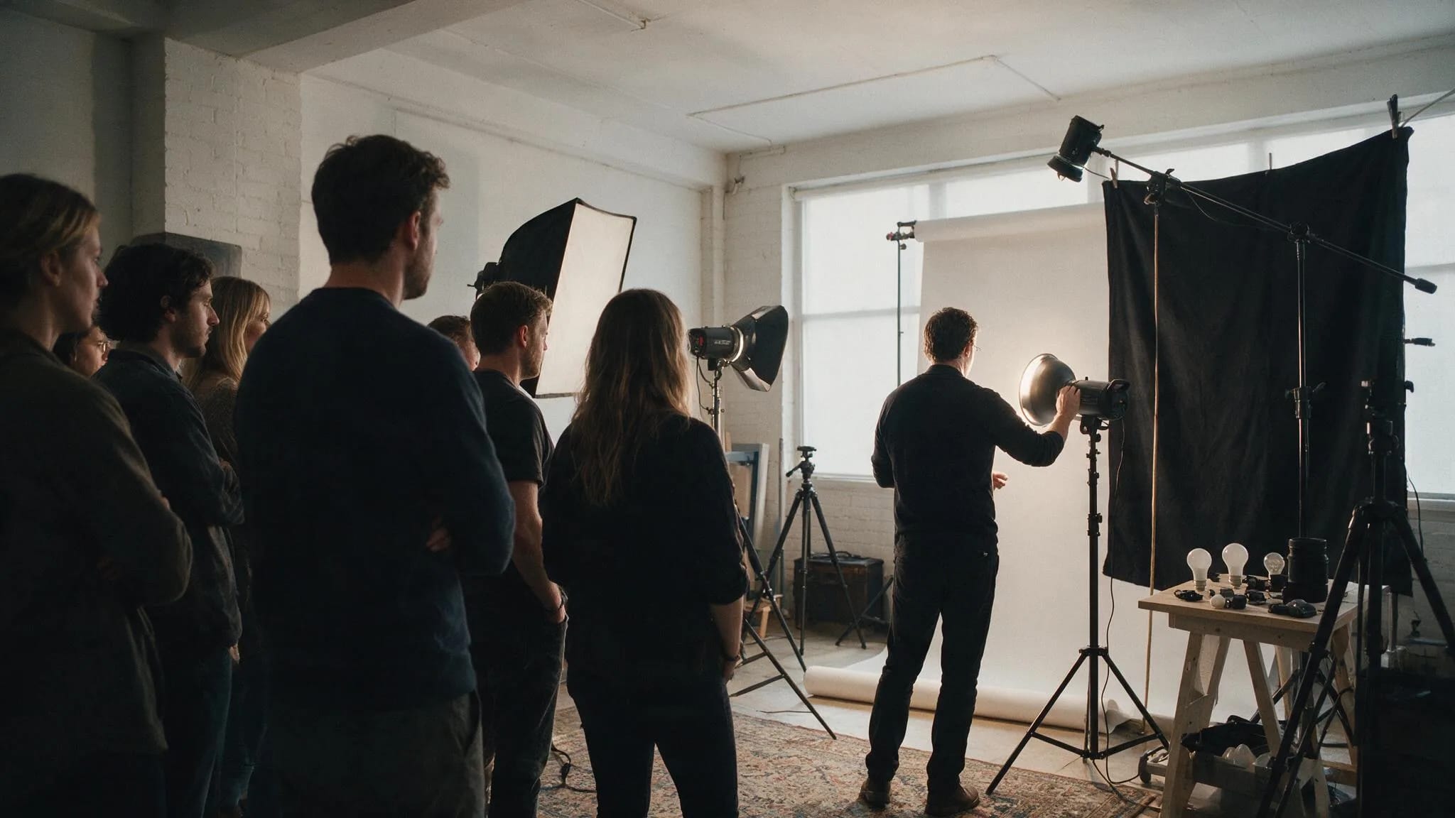 Workshop de fotografia de moda em set real na House Mazzutti em São Paulo