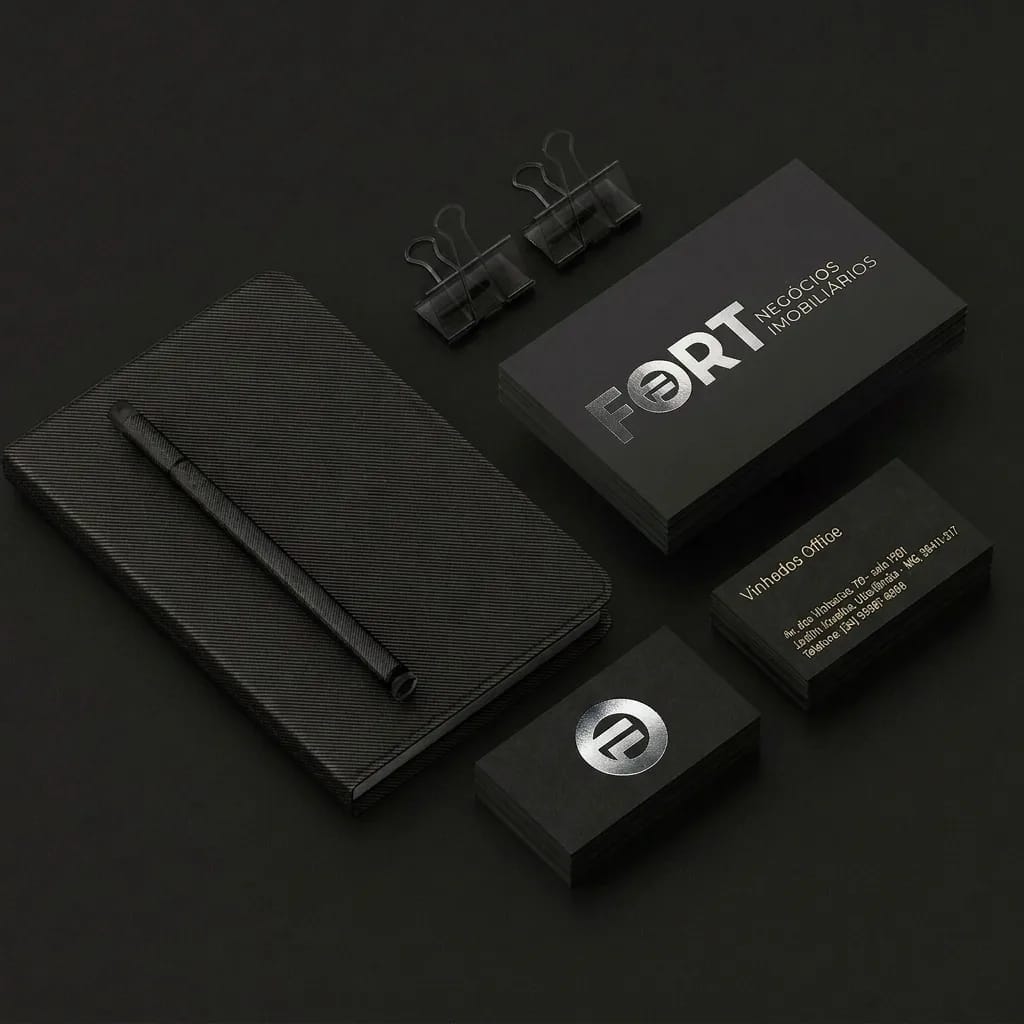Fort Negócios Imobiliários — identidade visual House Mazzutti