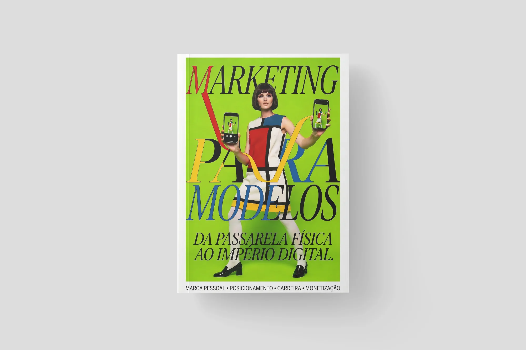 Capa frontal · Marketing para Modelos · da passarela física ao império digital